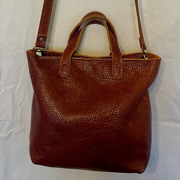 Portland Leather Crossbody Mini in Nutmeg with Leather Tassel - Picture 11 of 13